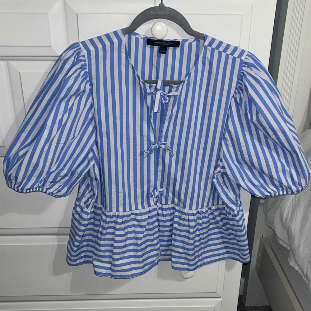 Marc New York Striped Blouse